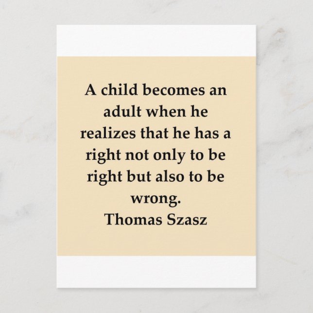 Cartão Postal thomas szasz (Frente)