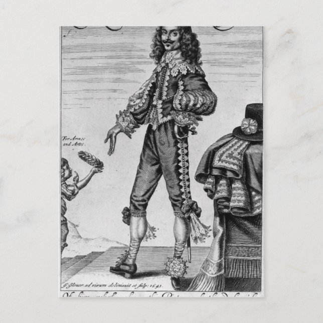 Cartão Postal Thomas Urquhart, 1641 (Frente)