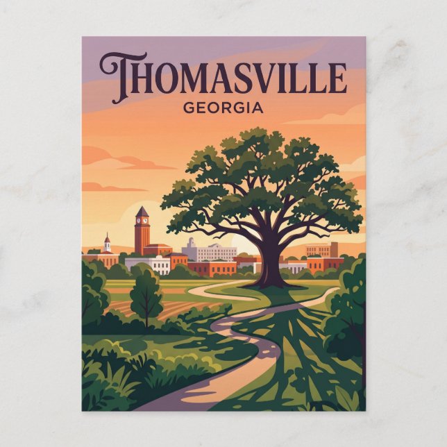 Cartão Postal Thomasville EUA (Frente)