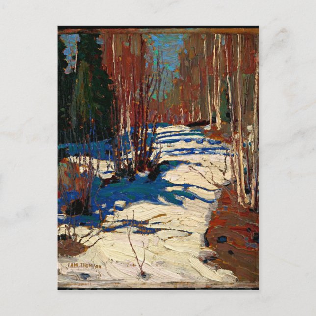 Cartão Postal Thomson - Caminho por trás de Mowat Lodge-1917 (Frente)