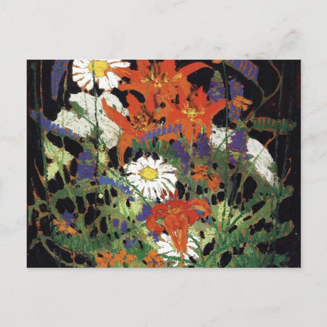 Cartão Postal Thomson - Marguerite, Lírios de Madeira e Vetch (Frente)