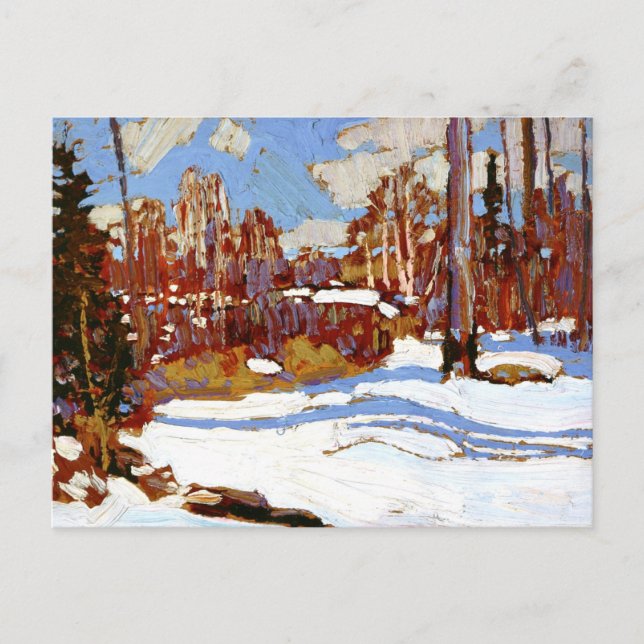 Cartão Postal Thomson - Woods no inverno (Frente)