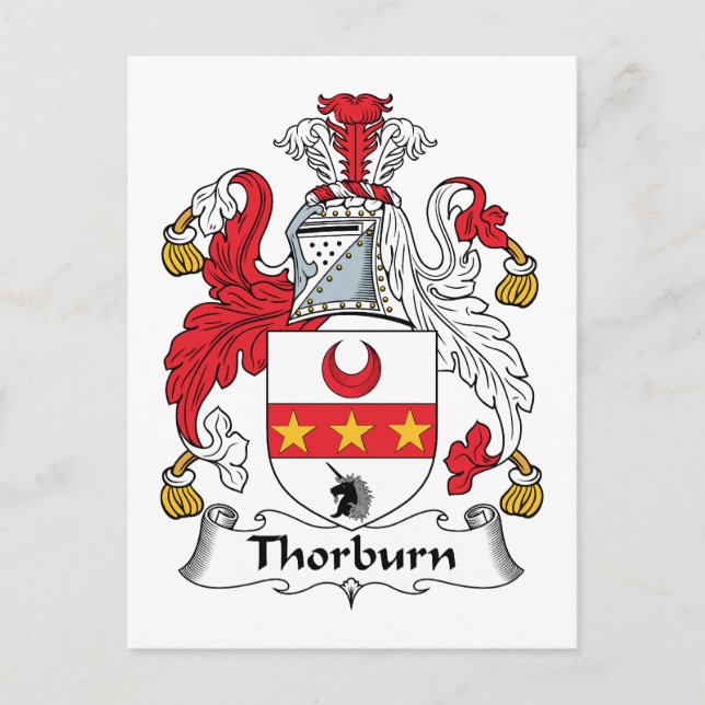 Cartão Postal Thorburn Family Crest (Frente)
