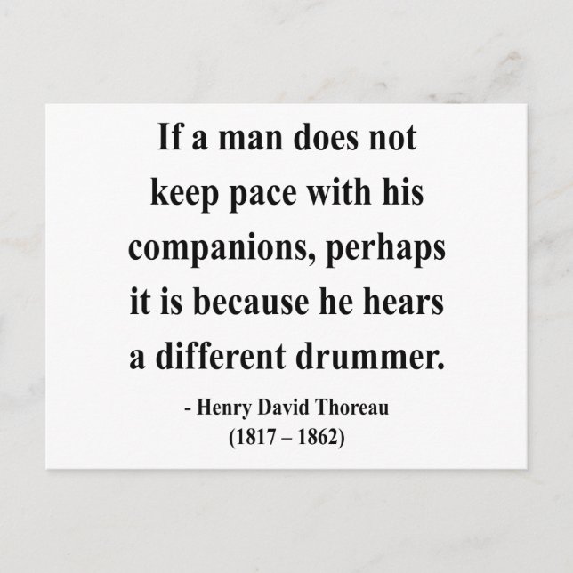 Cartão Postal Thoreau Cotação 4a (Frente)