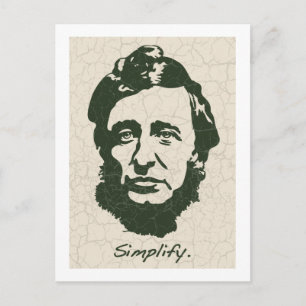 Cartão Postal Thoreau - Simplifique