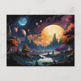 Cartão Postal Threadfall Do Planeta Laranja