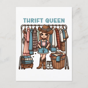 Cartão Postal Thrift Queen