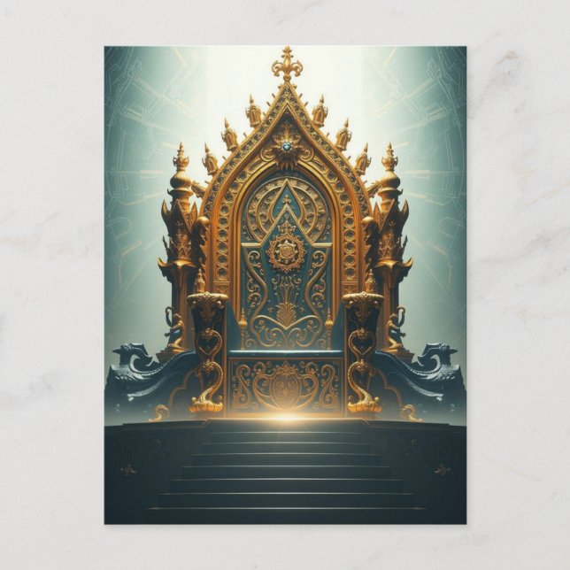 Cartão Postal „Thron der Götter – Sitz der himmlischen Macht“ (Frente)
