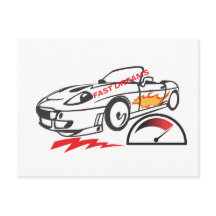 Throw Pillow Fast Dreams –Racing Car Pillow Design