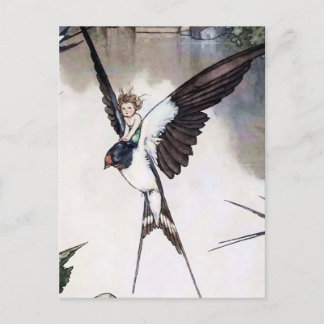 Cartão Postal Thumbelina by W Heath Robinson