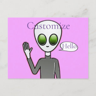 Cartão Postal Thunder_Cove da Alienígena de Onda Amigável
