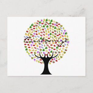 Cartão Postal Thunder_Cove da árvore de várias frutas