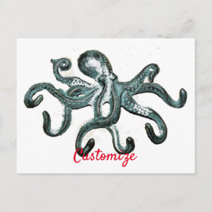 Cartão Postal Thunder_Cove de Octopus Azul