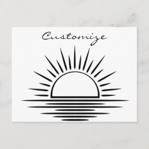 Cartão Postal Thunder_Cove de Reflexão Sunrise/Sunset