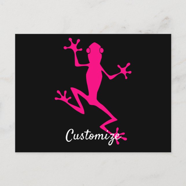 Cartão Postal Thunder_Cove do Sapo de Árvore Rosa (Frente)