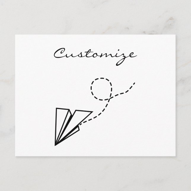 Cartão Postal Thunder_Cove Voadora do Plano de Papel (Frente)