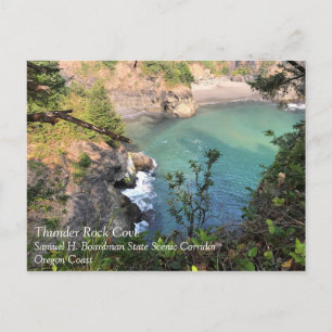 Cartão Postal Thunder Rock Cove, Samuel H. Boardman, Oregon