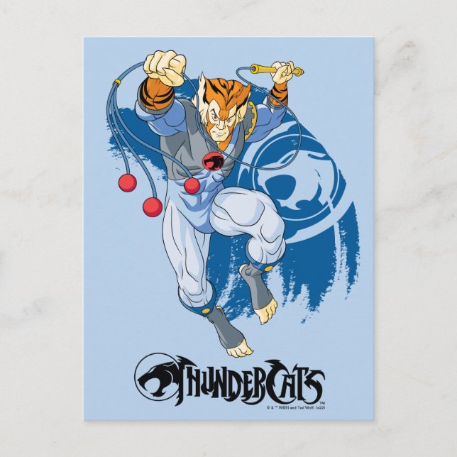 Cartão Postal ThunderCats | Gráfico de Caracteres Tygra (Frente)