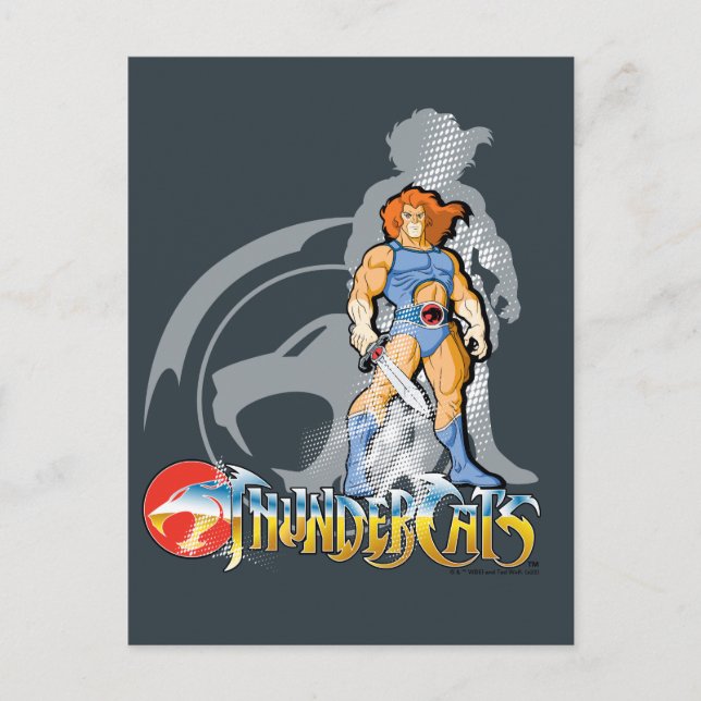 Cartão Postal ThunderCats | Gráfico de Sombra de Leão-O Halftton (Frente)