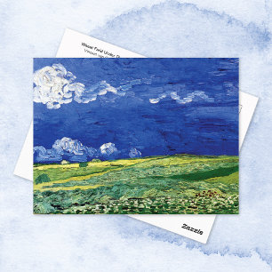Cartão Postal Thunderclouds Vincent van Gogh, Campo de Trigo