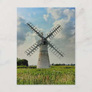 Cartão Postal Thurne Dyke Drainage Mill