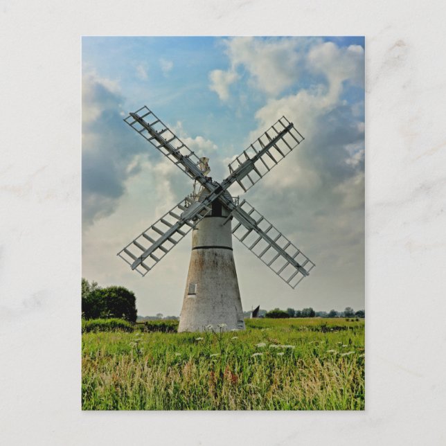 Cartão Postal Thurne Dyke Drainage Mill (Frente)