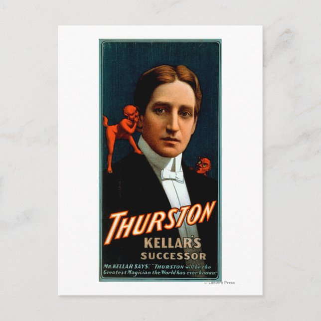 Cartão Postal Thurston, Diabo lhe dizendo segredos Magic (Frente)