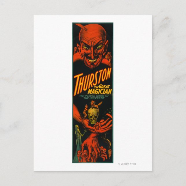 Cartão Postal Thurston "Grande Show de Magia do Universo" (Frente)