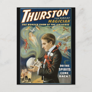 Cartão Postal Thurston The Excelente Maggie ~ Vintage Magic Act