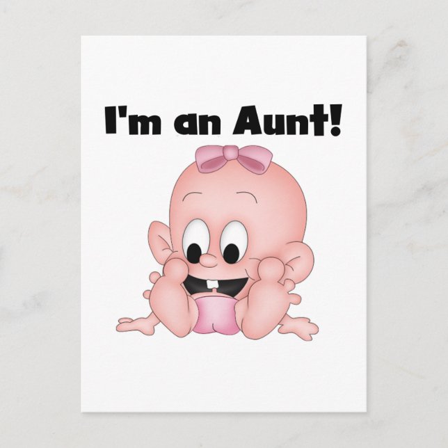 Cartão Postal Tia de Nova Sobrinha Camisetas e Presentes (Frente)