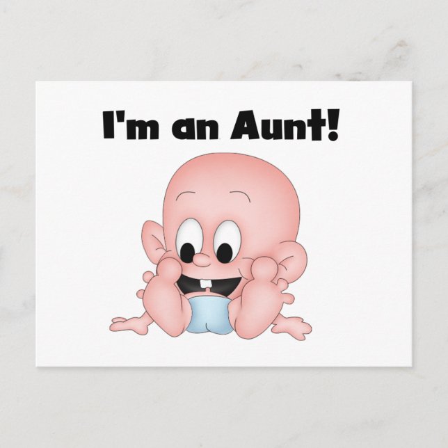 Cartão Postal Tia de novos Camisetas e presentes do sobrinho (Frente)