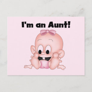 Cartão Postal Tia dos Camisetas e presentes da Nova sobrinha