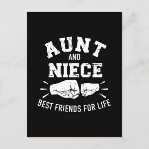 Cartão Postal Tia e sobrinha amigas por toda a vida