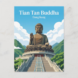 Cartão Postal Tian Tan Buda Hong Kong