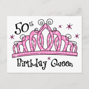 Cartão Postal Tiara 50ª Rainha de Aniversário LT