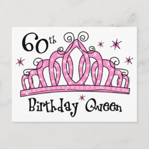 Cartão Postal Tiara 60º Aniversário Rainha LT