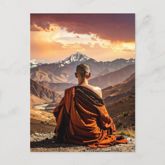 Cartão Postal TIbet - Buddhism - Meditation (Frente)