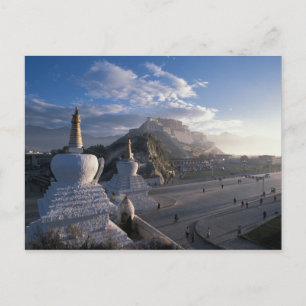 Cartão Postal Tibet - Lhasa. Potala ao nascer do sol