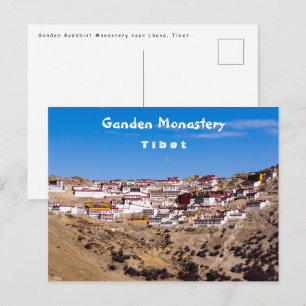 Cartão Postal Tibet - Mosteiro Budista de Ganden