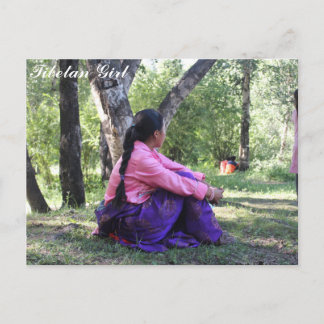 Cartão Postal Tibetano Girl