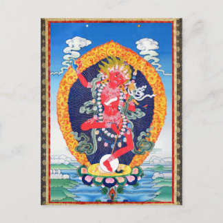 Cartão Postal Tibetano Thangka Vajravarahi