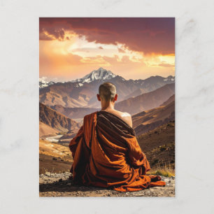 Cartão Postal Tibete - Budismo - Meditação