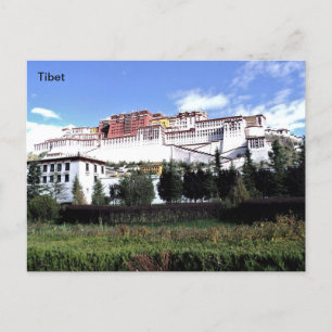 Cartão Postal Tibete, o Palácio de Potala em Lhasa, China.