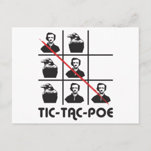 CARTÃO POSTAL TIC-TAC-POE