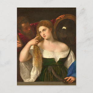 Cartão Postal Ticiano - Mulheres Espelhadas