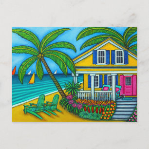 Cartão postal Ticket to Paradise por Lisa Lorenz
