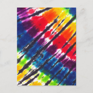 Cartão Postal Tie-Dye Multicolor