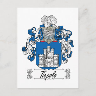 Cartão Postal Tiepolo Family Crest