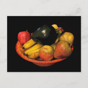 Cartão Postal Tigela de Fruta