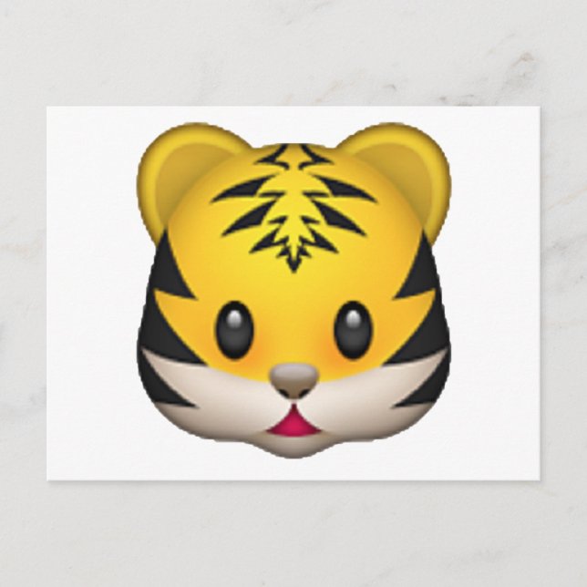 Cartão Postal Tiger - Emoji (Frente)